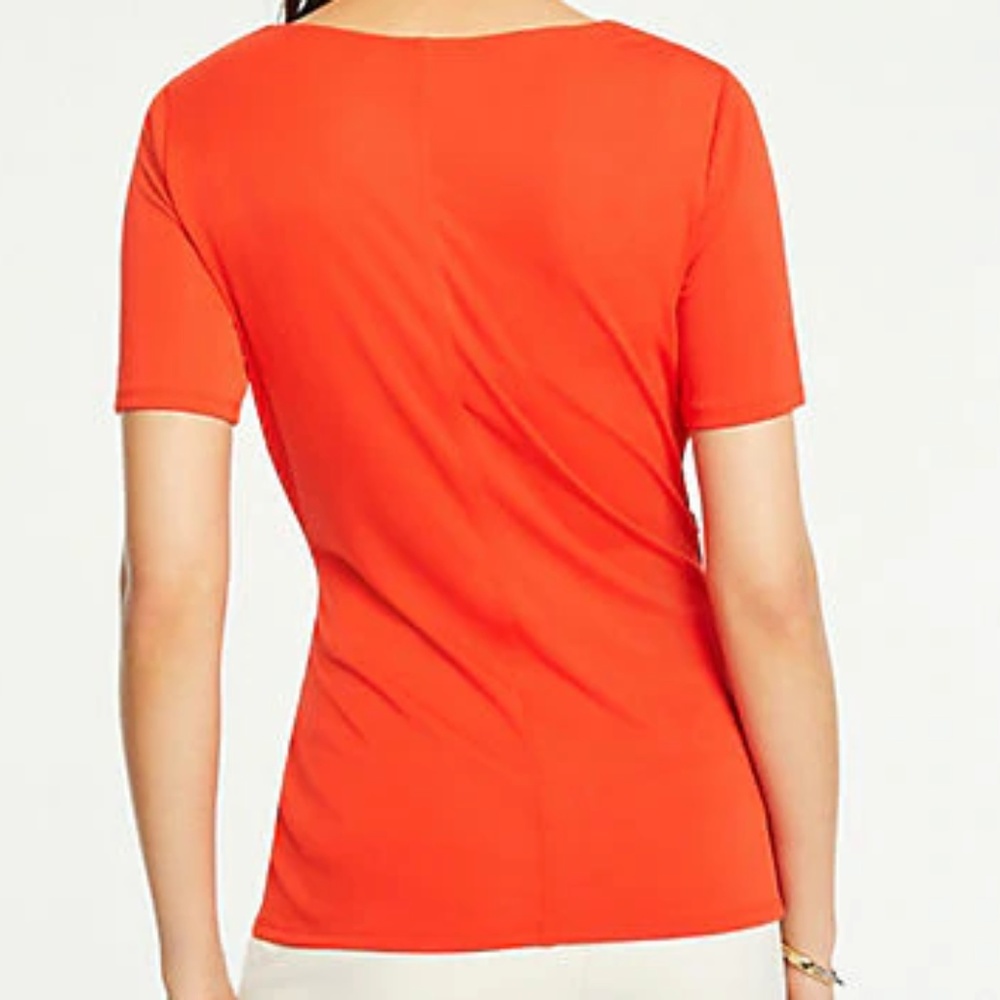 NWT RED BLOUSE ANN TAYLOR SIZE S - Picture 2 of 2